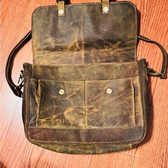 Myra Bag leather messenger. Used once. - Picture 4 of 8